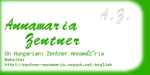 annamaria zentner business card